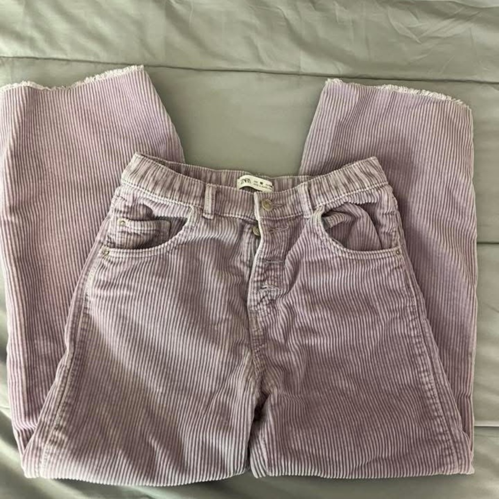 Zara Kids Purple Corduroy Jeans